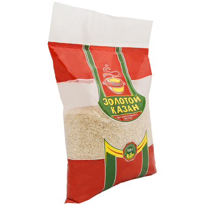 Рис "Золотой Казан" круглозерный, 3кг мягк/уп