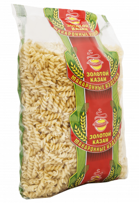 Макароны "Золотой Казан" Спираль, 900гр мягк/уп