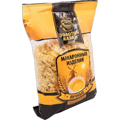 Макароны яичные "Золотой Казан" Гребешок, 450гр мягк/уп