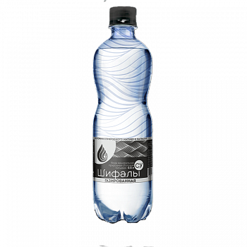 Вода минеральная "Шифалы Су" 0.5 л газированная, ПЭТ бутыль