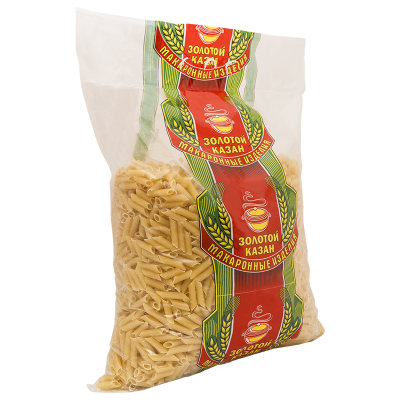 Макароны "Золотой Казан" Перышки, 1.5кг мягк/уп
