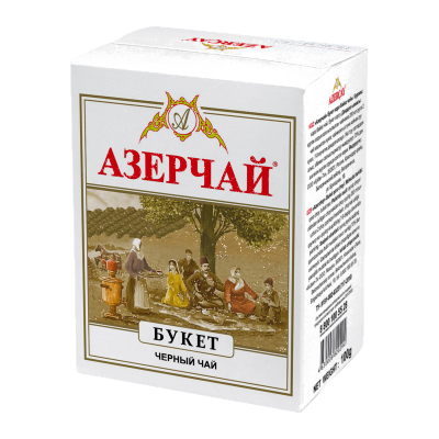 Чай "Азерчай" Букет черный байховый, 100гр карт/уп