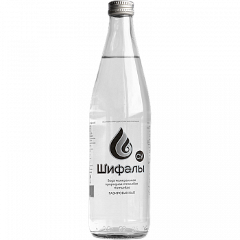 Вода питьевая минеральная газированная "Шифалы су" (Стекло) 0,5л/6