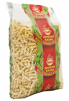 Макароны "Золотой Казан" Спираль, 900гр мягк/уп
