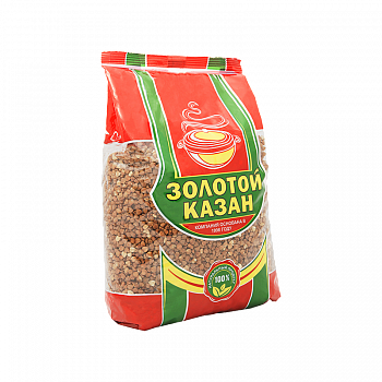 Крупа "Золотой Казан" Гречневая, 900гр мягк/уп