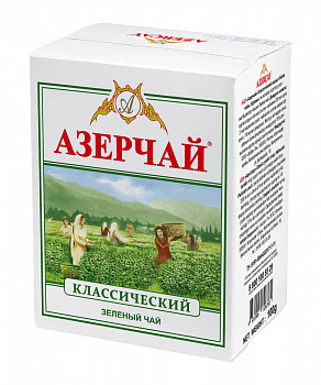Чай "Азерчай" зеленый байховый, 100гр карт/кор