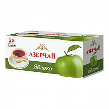 Чай "Азерчай" Яблоко черный, 50гр (2г*25пак. с кон) карт/кор