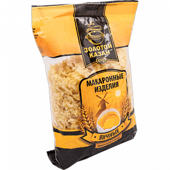 Макароны яичные "Золотой Казан" Гребешок, 450гр мягк/уп