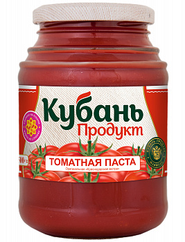 Томатная паста "Кубань продукт" 25%, 500гр ст/б