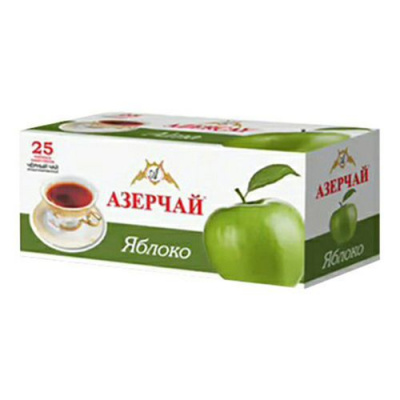Чай "Азерчай" Яблоко черный, 50гр (2г*25пак. с кон) карт/кор