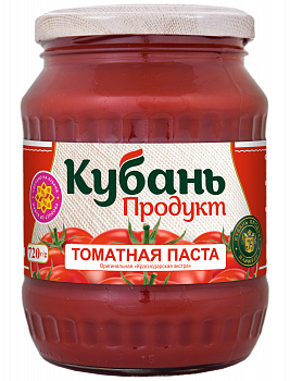 Томатная паста "Кубань продукт" 25%, 720гр ст/б