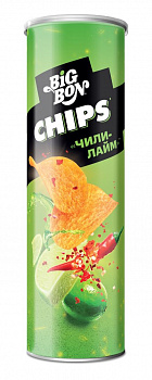 Чипсы "BIGBON" тубус со вкусом Чили Лайм 130 г