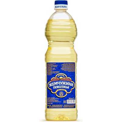 Масло подс. рафинир. "Жемчужина Поволжья" 1л/15